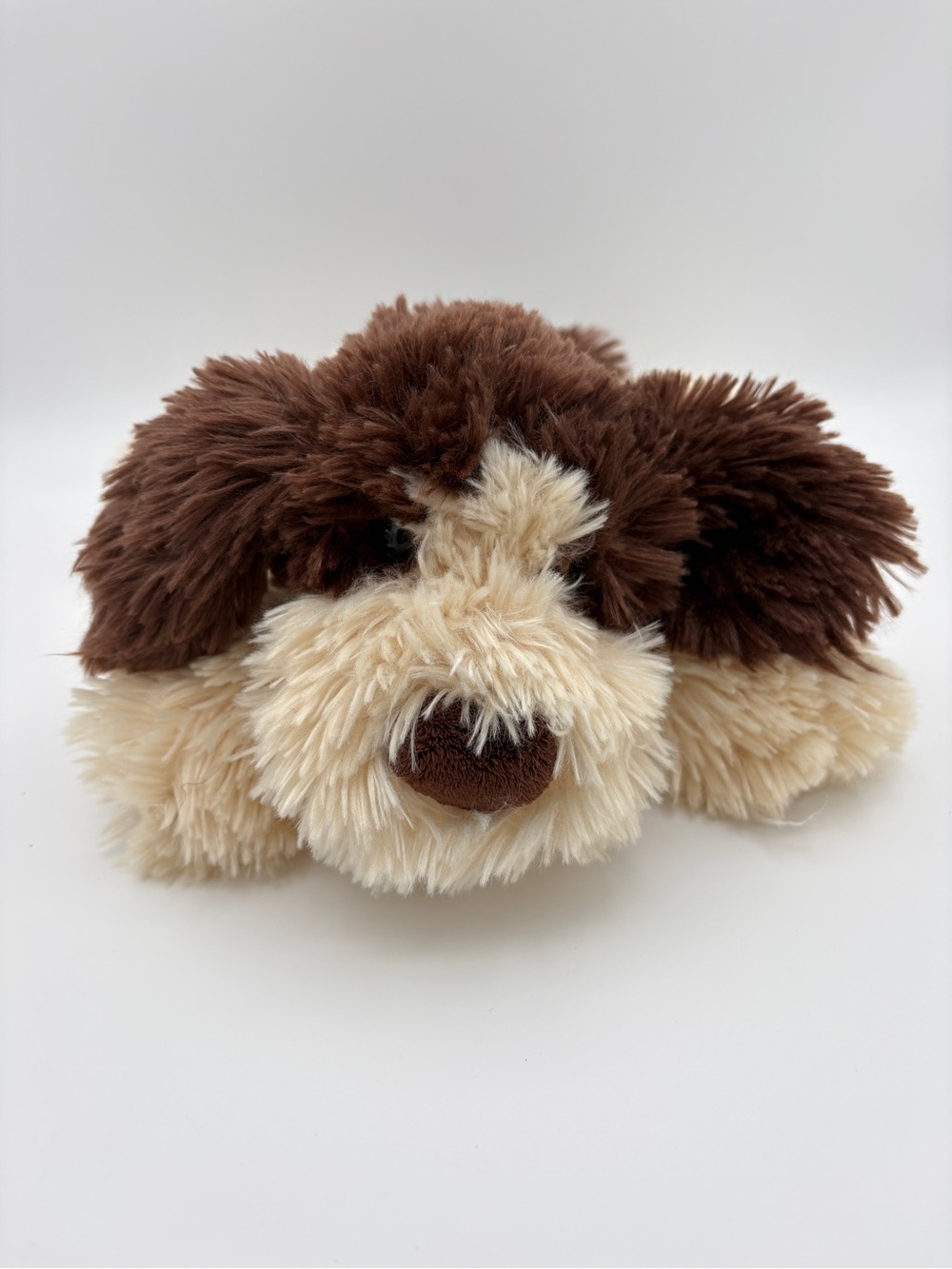 Ty Classic BOONE Shaggy Floppy Brown & Beige Puppy Dog Plush With Tags 13"